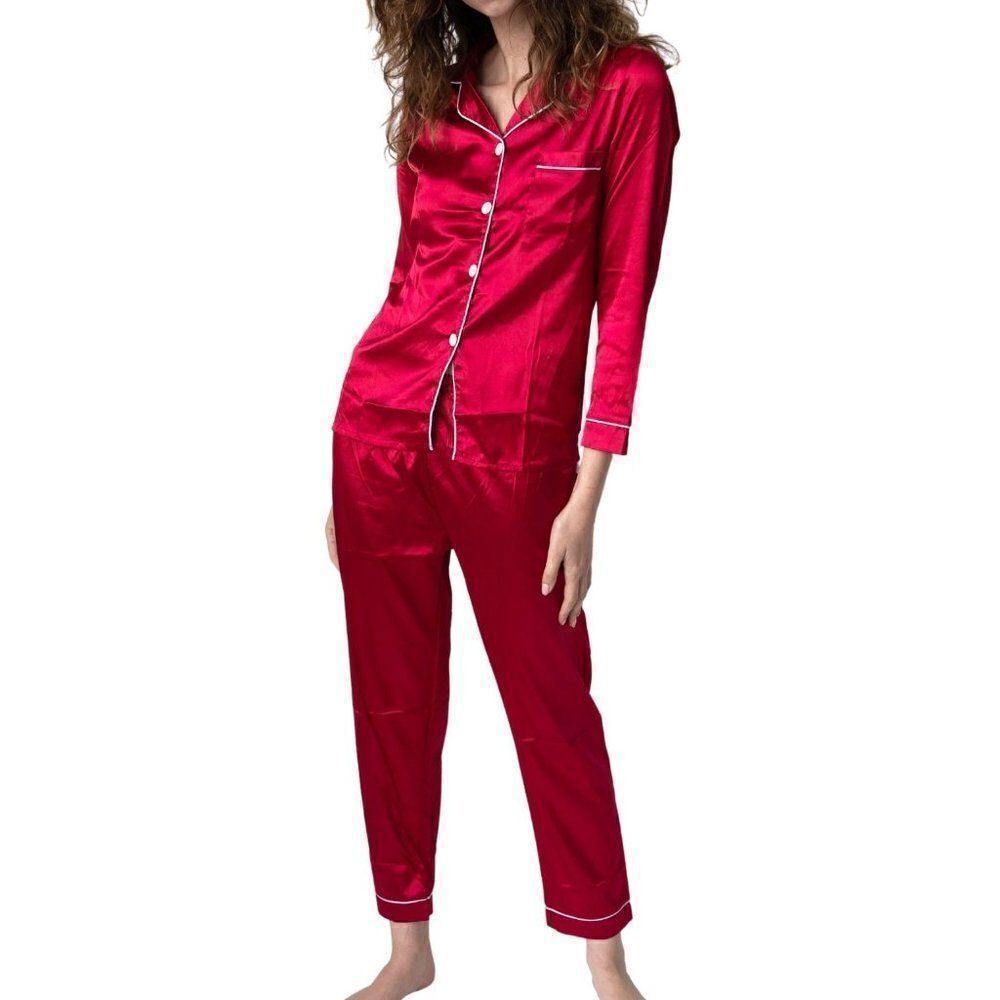 ☀️BOGO! Satin Pajama Set – Delphine by Fleur Cachee – Small Fit, NWT